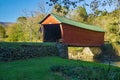 An Autumn View of Sinking Creek Covered Bridge